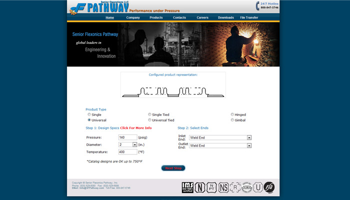 b2b ecommerce website example - sfp